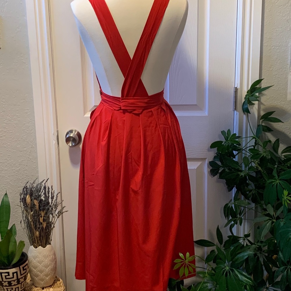 Red Apron Dress